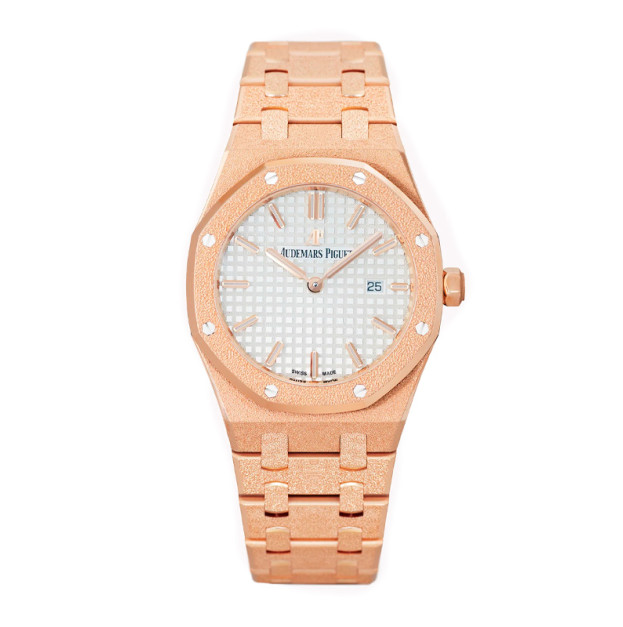 Audemars Piguet Royal Oak Ladies 34mm Gold White Dial