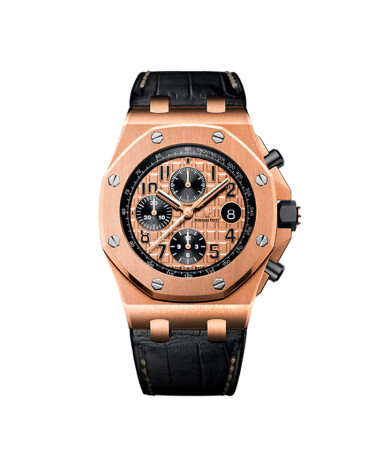 Audemars Piguet Royal Oak Offshore 42mm Chronograph Black Leather