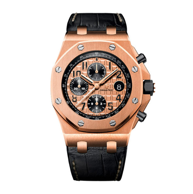 Audemars Piguet Royal Oak Offshore 42mm Chronograph Black Leather