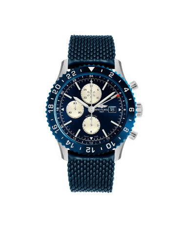 Breitling Chronoliner Chronograph 46mm Blue Rubber