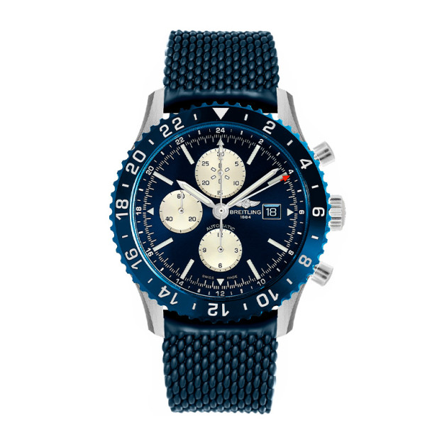 Breitling Chronoliner Chronograph 46mm Blue Rubber