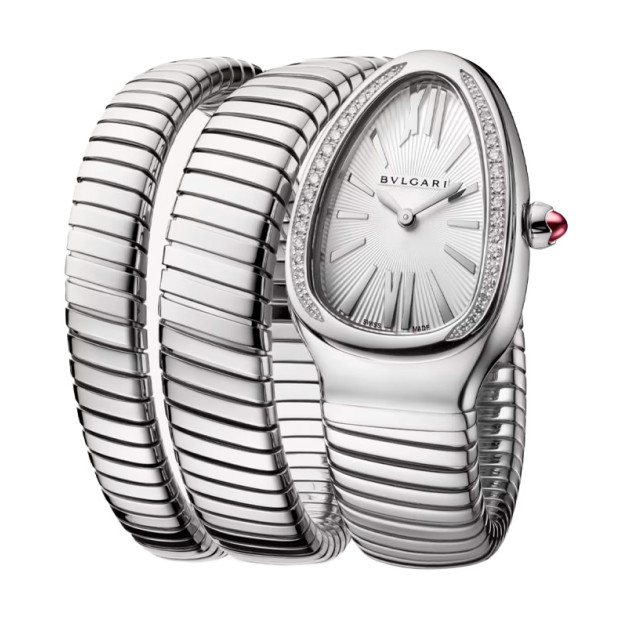 Bvlgari Serpenti Tubogas 34mm Diamond White