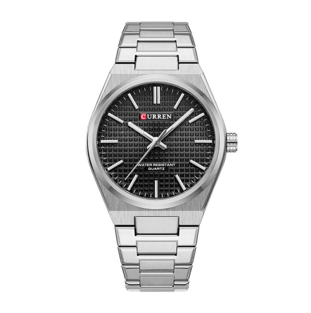 Curren 8439 Silver-Black