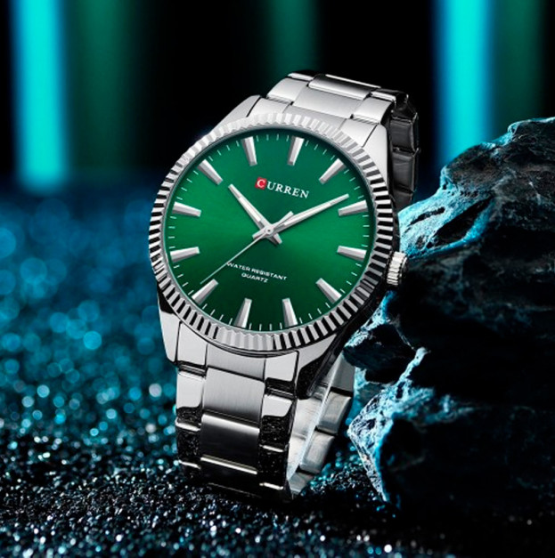 Curren 8425 Silver-Green
