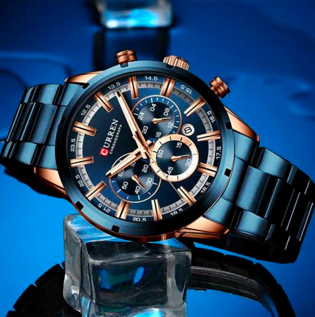 Curren 8355 Blue-Cuprum