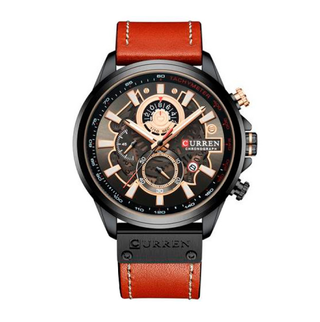 Curren 8380 Black-Brown