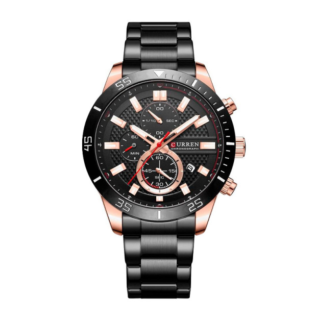 Curren 8417 Black-Gold