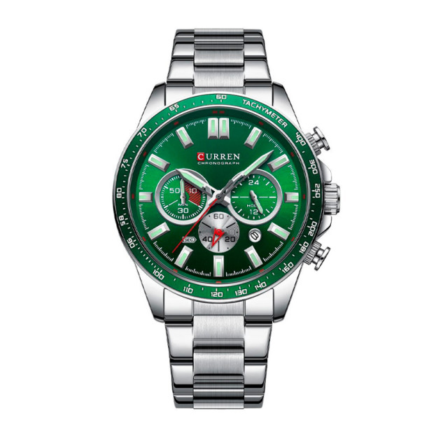 Curren 8418 Silver-Green