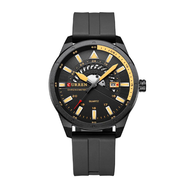 Curren 8421 Black-Yellow