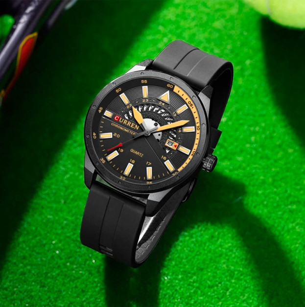 Curren 8421 Black-Yellow