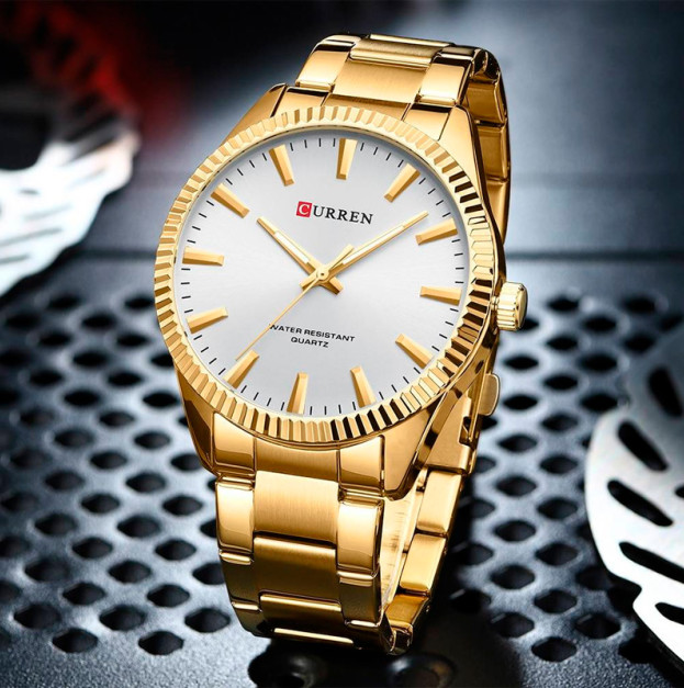 Curren 8425 Gold-White
