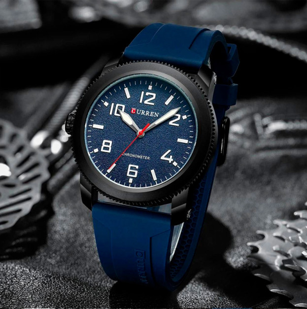 Curren 8454 Black-Blue