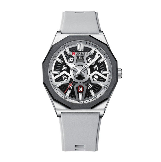 Curren 8437 Silver-White
