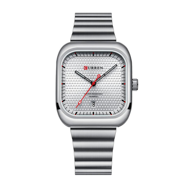 Curren 8460 Silver-Silver