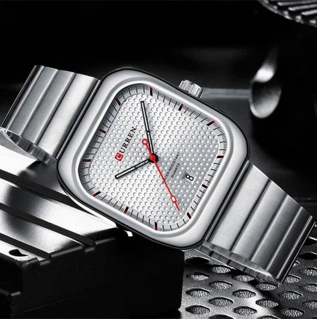 Curren 8460 Silver-Silver