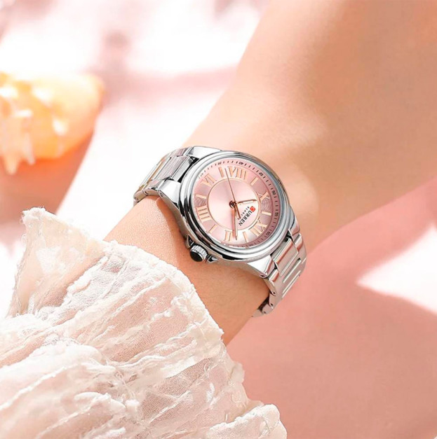 Curren 9091 Silver-Pink