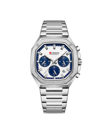 Curren 8459 Silver-White