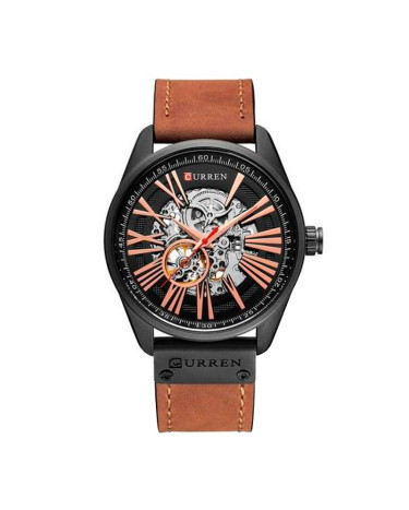 Curren 8299 Black-Gold-Brown