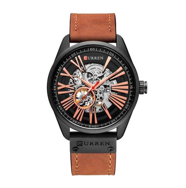 Curren 8299 Black-Gold-Brown