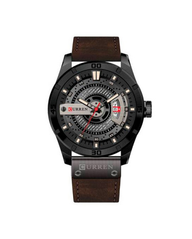 Curren 8301 Black-Dark Brown