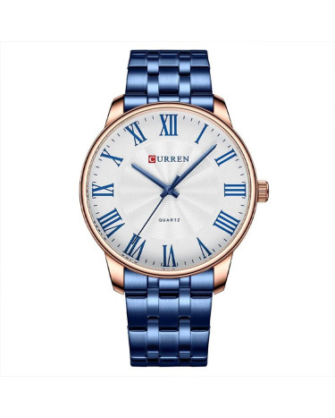 Curren 8422 Blue-Gold-White