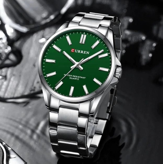 Curren 9090 Silver-Green