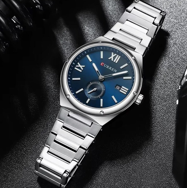 Curren 8471 Silver-Blue