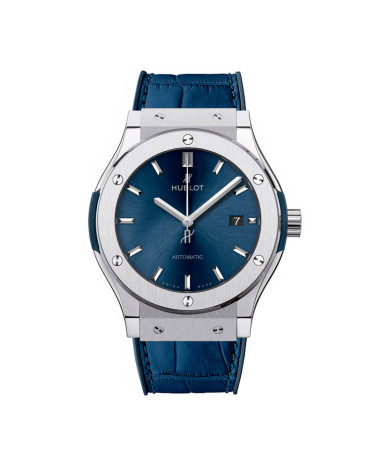 Hublot Classic Fusion 42 mm 3-Hands Titanium 42mm Ocean Blue