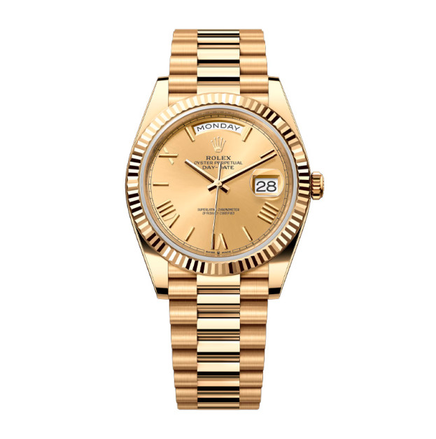 Rolex Day-Date 40mm Yellow Gold Dial Gold