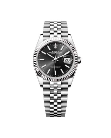 Rolex Datejust 36mm Oystersteel Dial Bright Black