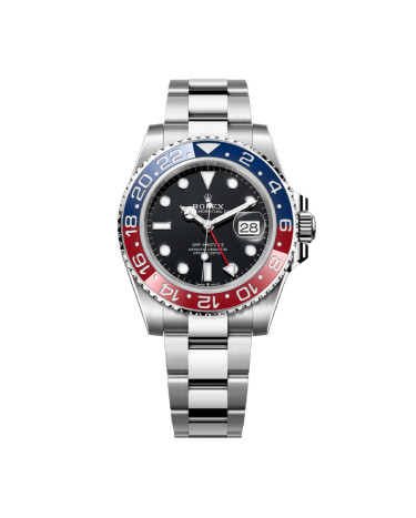 Rolex GMT-Master II 40mm Oystersteel Red Blue Dial Black