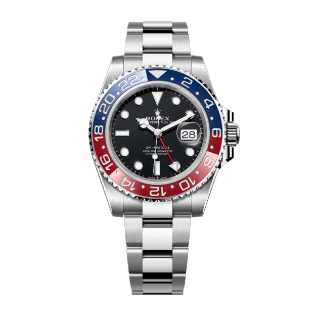 Rolex GMT-Master II 40mm Oystersteel Red Blue Dial Black