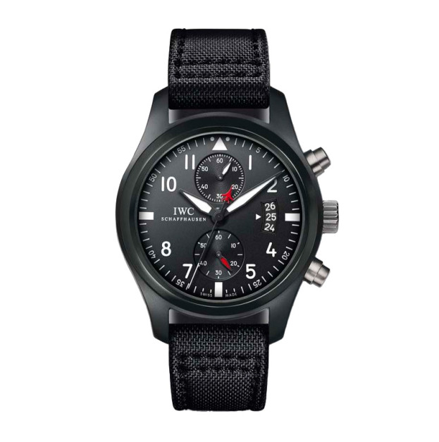 IWC Pilot’s 46mm Watch Chronograph Top Gun Dial Black