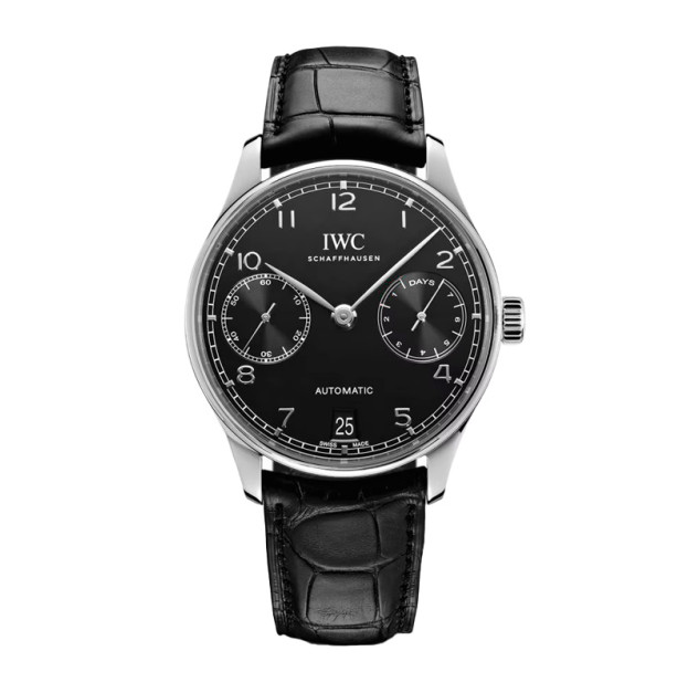 IWC Portugieser 44mm Automatic Dial Black Leather