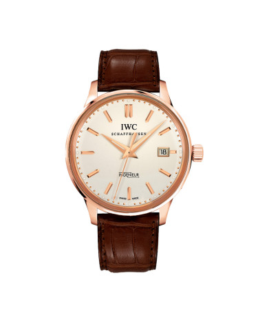 IWC Vintage Ingenieur Automatic 42mm Dial White Leather Brown