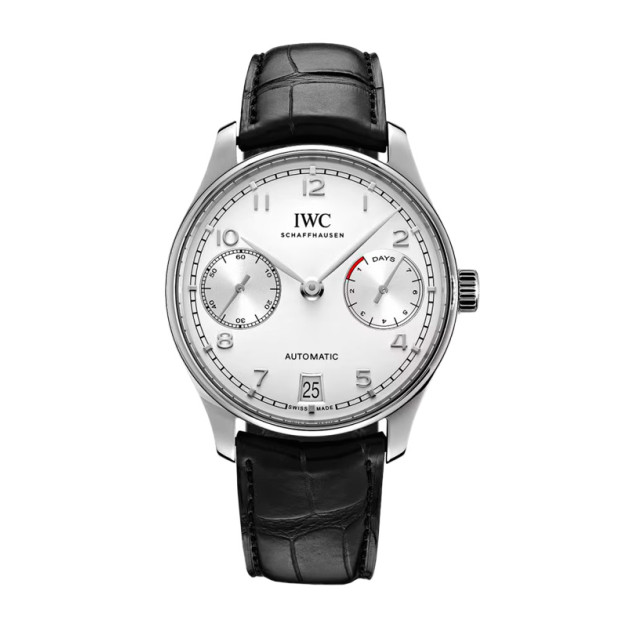IWC Portugieser Automatic 44mm Dial White Leather Black