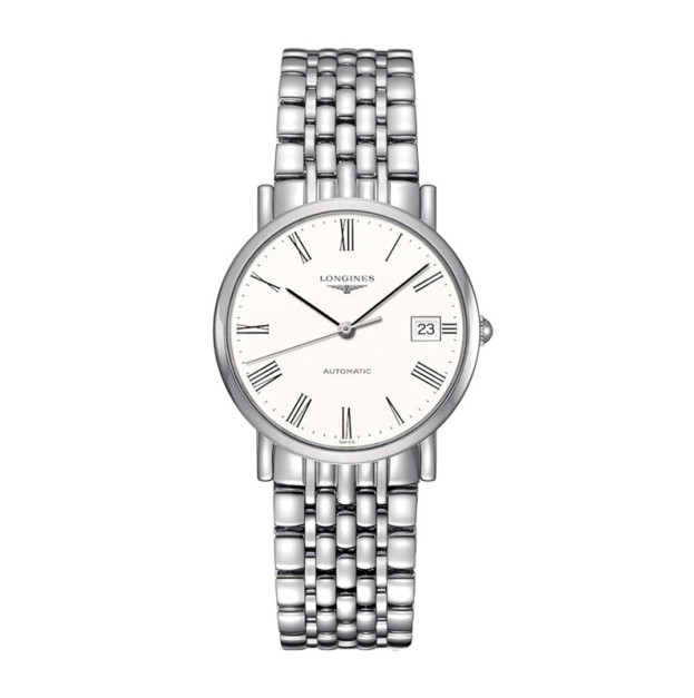 Longines Elegant Collection 34mm Steel Dial White