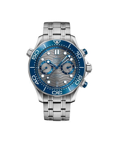 Omega Seamaster Diver 44mm Co‑Axial Master Chronometer Chronograph Dial Grey