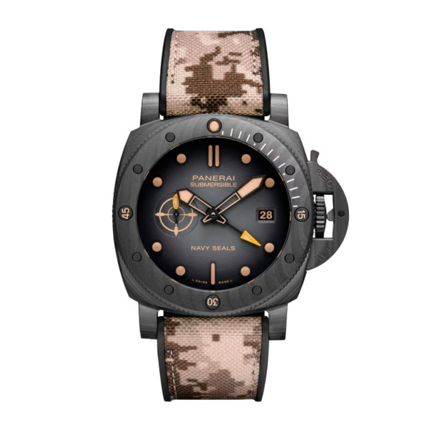 Panerai Submersible QuarantaQuattro 44mm GMT Navy SEALs Carbotech