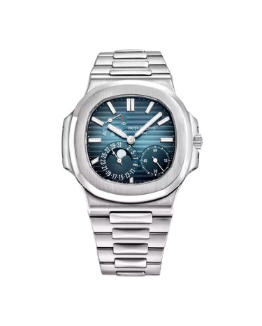 Patek Philippe Nautilus 42mm Power Reserve Moonphase Steel Blue