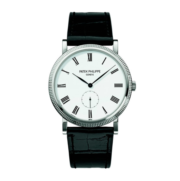 Patek Philippe Calatrava 39mm White Dial Leather