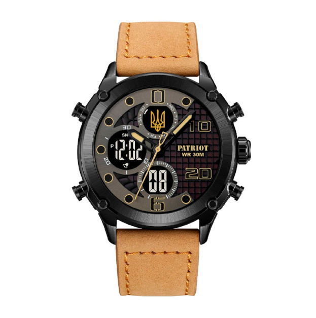 Patriot 017 Black-Black-Light Brown