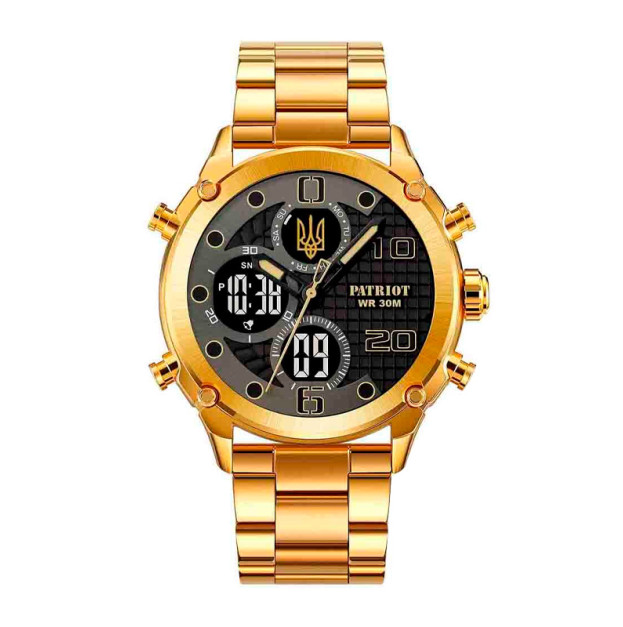 Patriot 017 Gold-Black Steel