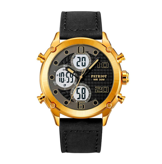 Patriot 017 Gold-White Leather