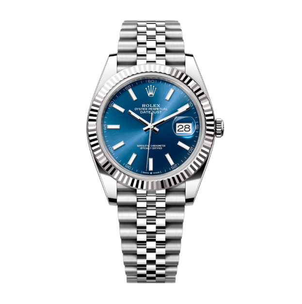 Rolex Datejust 40mm Silver Blue