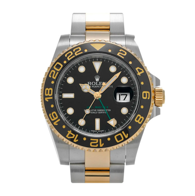 Rolex GMT-Master II 40mm Yellow Rolesor Black Dial