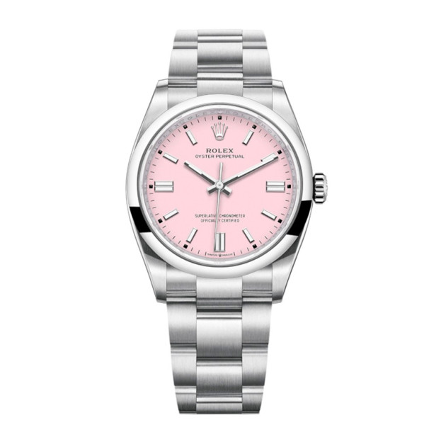 Rolex Oyster Perpetual 36mm Oystersteel Dial Rose