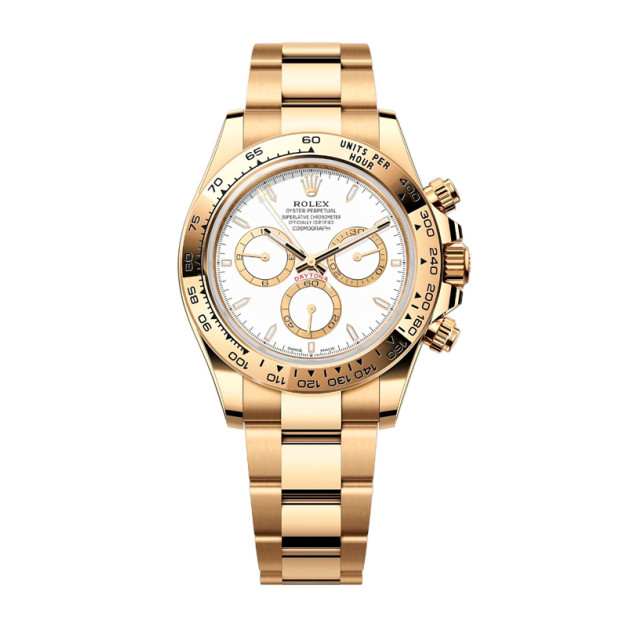 Rolex Cosmograph Daytona 40mm Yellow Gold Dial White