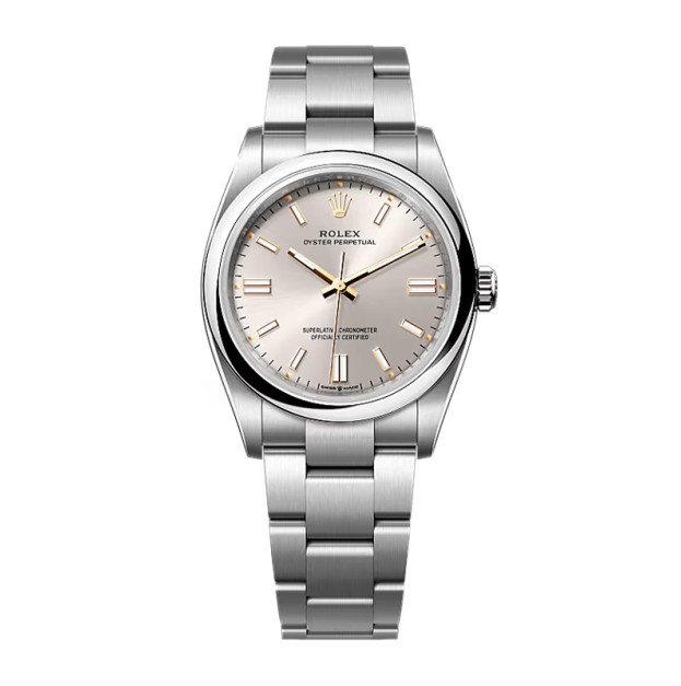 Rolex Oyster Perpetual 36mm Oystersteel Silver Grey