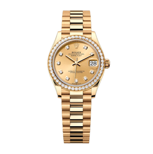 Rolex Datejust 36mm Oyster Yellow Gold Diamond Bezel